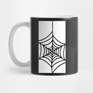 White and Black Spider Web Mug